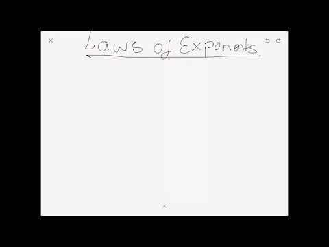 Algebra Basics: Laws of Exponents