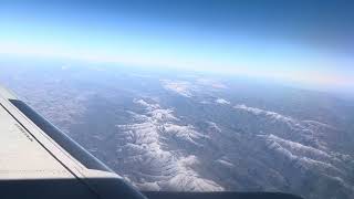 Snowy Blue Ridge Mountains.
