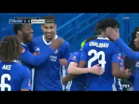 Chelsea 4 - 0 Brentford HD Highlights 01/28/2017