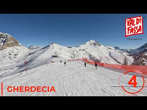 Val di Fassa - Canazei - Slope 4 Gherdecia - Red slope 2292 mt