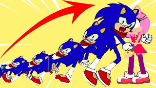 Sonic Dominos vs 100 sonic exe funny Cartoon 2022 Part 43 Kim Jenny 100