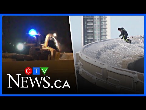 Why was the Highway 8 flyover reopened after a driver went over the side?