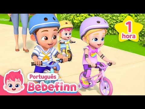 🚲 Andar de Bicicleta é Divertido! | +Compilação | Bebefinn em Português - Canções Infantis