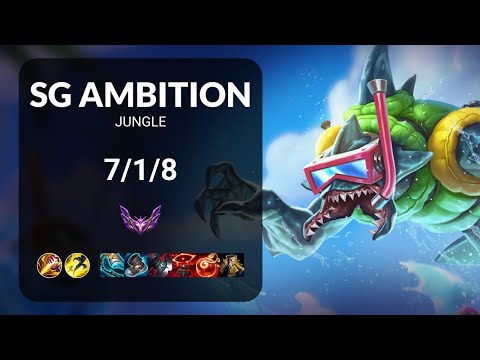 SG Ambition Rek'Sai vs Ekko JUNGLE - KR MASTER Patch 13.13