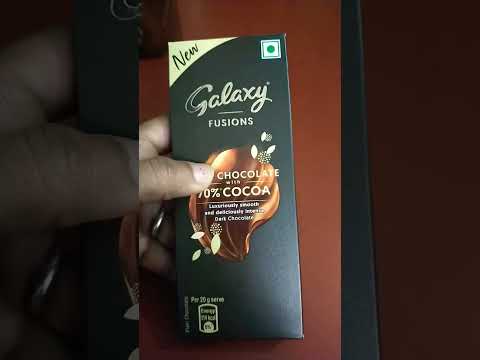 Galaxy dark chocolate 70% cocoa!!         #darkchocolate #review #shorts