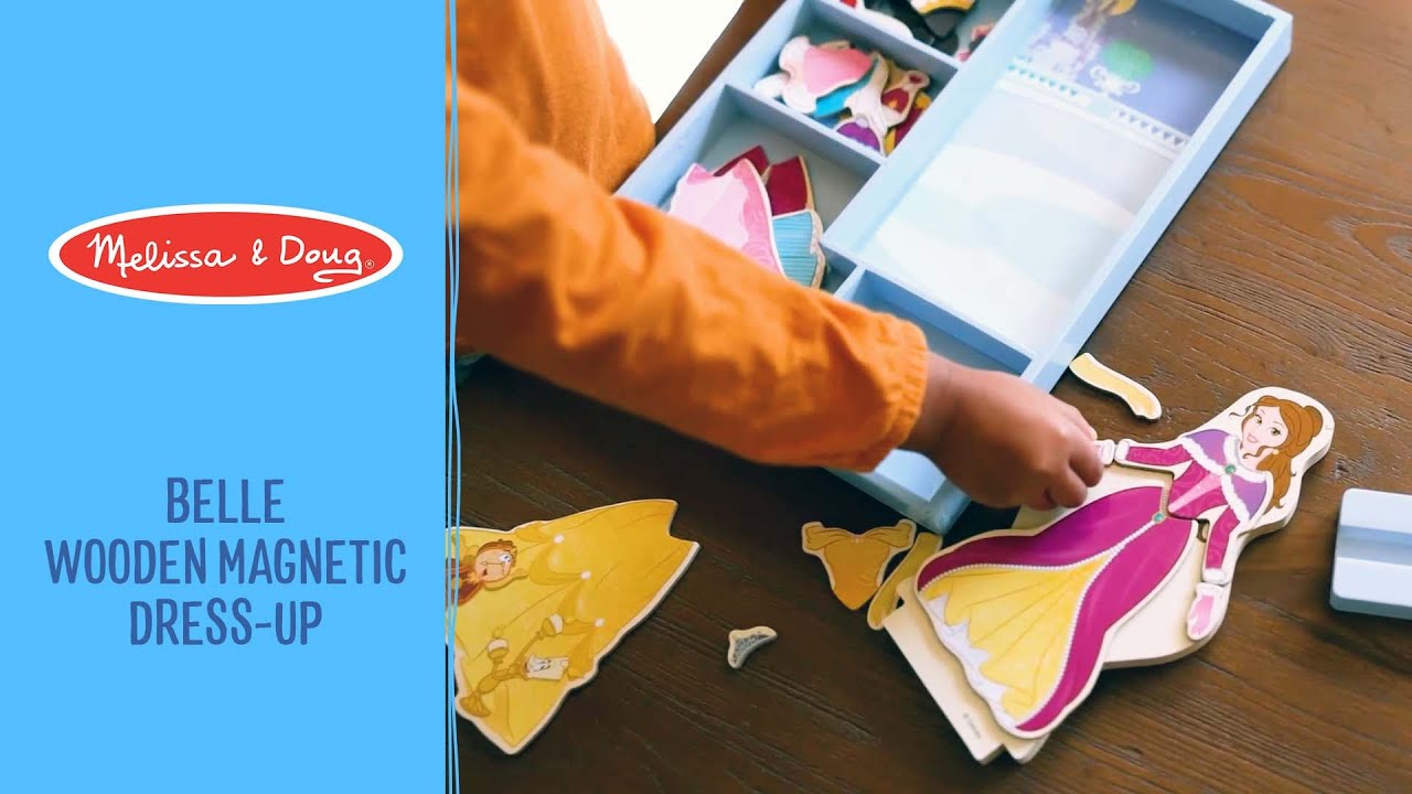 Melissa & Doug Belle Wooden Magnetic Dress-Up