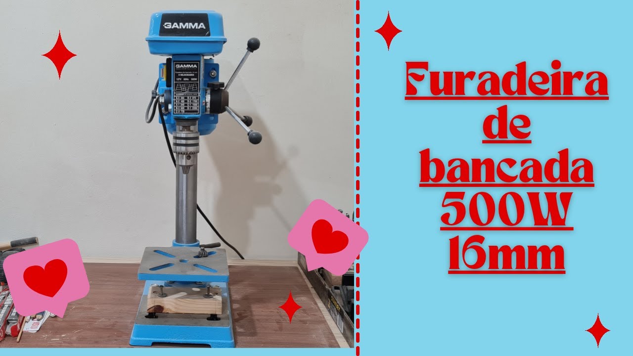 FURADEIRA DE BANCADA GAMMA 500W e 16 mm. Você quer comprar uma