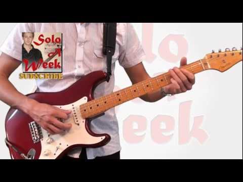 Stevie Ray Vaughan - "Voodoo Child" Guitar Solo & Lesson - SoloAWeek 37 - Solo a Week 37