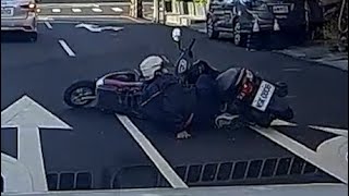 【車禍影片】兩個都沒在看，送作堆剛好（2024.12.17 台中市西屯區西屯路三段