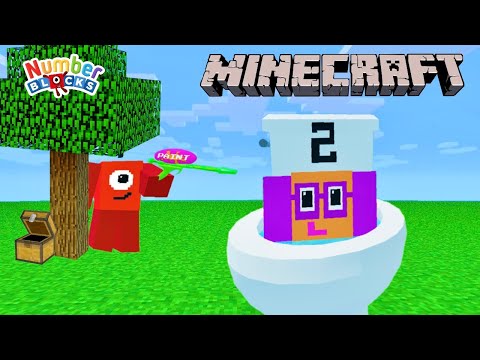 Numberblocks Explore Minecraft | 3 FUNNY GAMES - EP.2