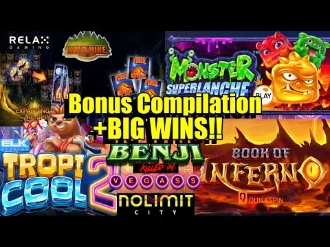 Thumbnail for video: Bonus Compilation, To The Moon, Benji Killed in Vegas & Much More + Community BIG WINS!!