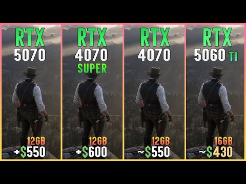 RTX 5070 vs RTX 4070 SUPER vs RTX 4070 vs RTX 5060 TI - Test in 13 AAA Games