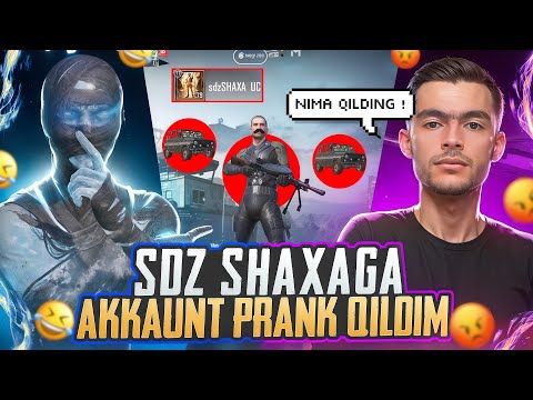 SDZ SHAXAGA PRANK QILDIM AKKUND BOT 😂 | REWNC PUBGM | #prank #pubg 