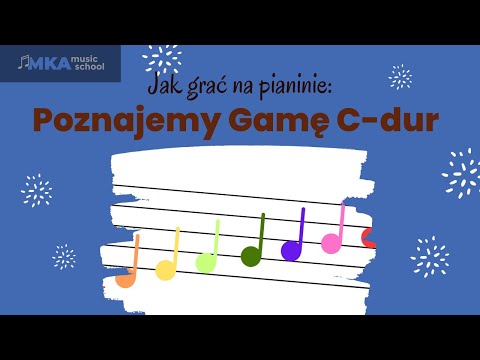 Gama C-dur- gra na pianinie, boom boom rurki