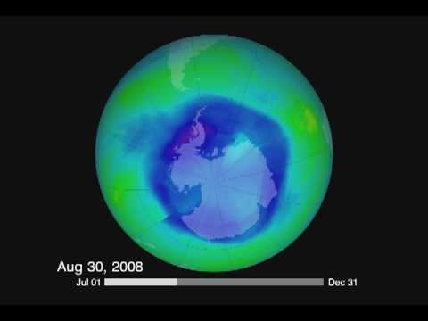 NASA Video of Ozone Hole Size in 2008