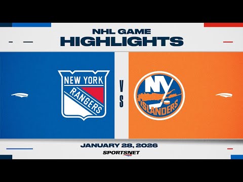 NHL Highlights | Rangers vs. Islanders - January 28, 2026