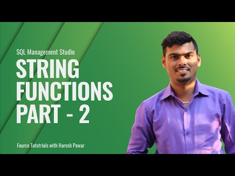 String Functions Part 2 Sql Fourcetutorial