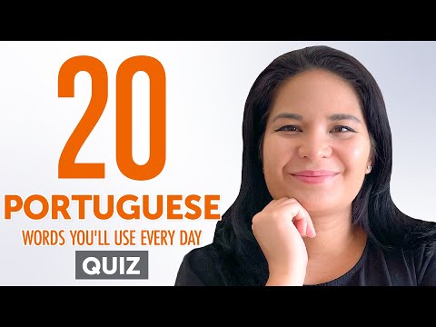 Quiz | 20 Portuguese Words You'll Use Every Day - Basic Vocabulary #42