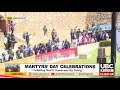 MUSEVENI FIRST LADY JANET ARRIVE AT THE ANGLICAN SITE FOR MARTYRS DAY CELEBRATIONS