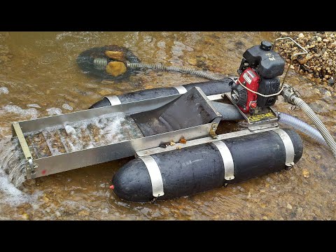 Gold Prospecting - Keene 2" Backpack Dredge w/suction nozzle BGT sluice Prospector Bazooka fluid bed