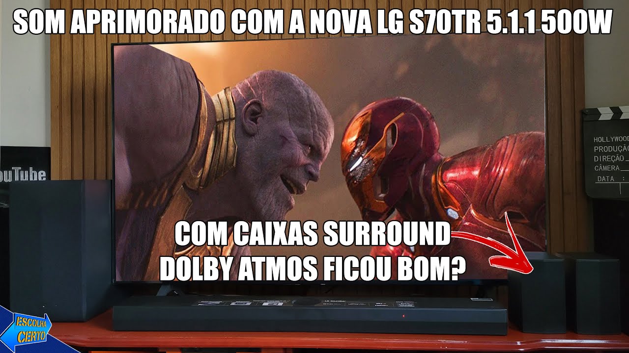 LG S70TR Soundbar Com Cara de Home Theater 5.1 Surround Completo e Barata