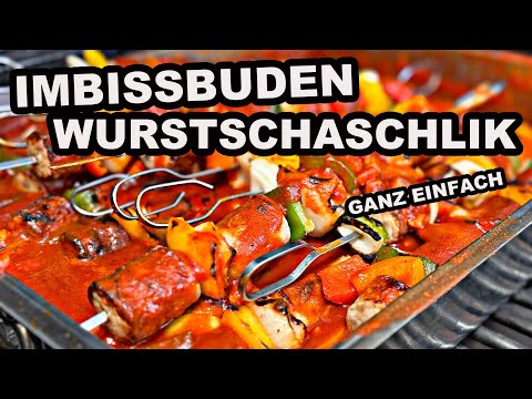 Imbissbuden Wurst Schaschlik vom Grill | The BBQ BEAR