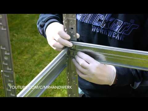 Heavy-duty shelf assembly instructions