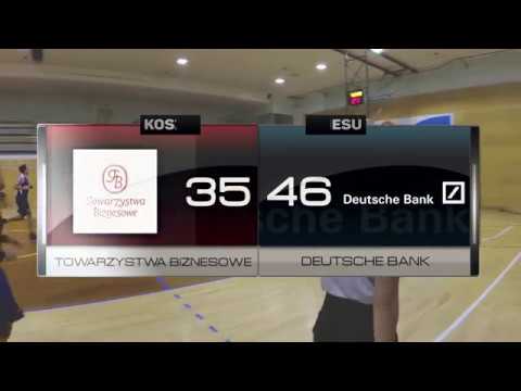 Towarzystwa Biznesowe vs Deutsche Bank - V kolejka - II Liga Warszawa - Koszykarska Liga Biznesu