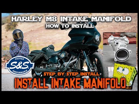 How To - S&S Cycle Intake Manifold Install Milwaukee 8 Harley Davidson Step by Step Walkthrough
