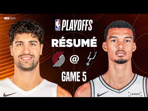 Résumé : TRAIL BLAZERS @ SPURS, Wembanyama et les Spurs déjà en demi-finales ?