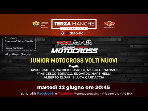TERZA MANCHE by 24MX "JUNIOR MOTOCROSS VOLTI NUOVI”