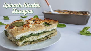 Spinach Ricotta Lasagna with Fresh Pasta | Lasanha de Espinafre e Ricotta com Massa Fresca