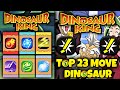 Dinosaur King Top 23 Most Powerful Move Card Dinosaur Top 23 Move Cards Dinosaur