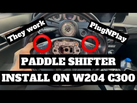 How to install PADDLE SHIFTERS on W204 C300