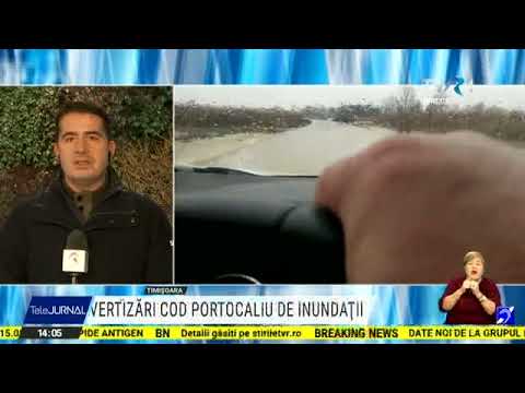 Drum judeţean închis şi sute de hectare de terenuri inundate, după revărsarea Crişului Alb