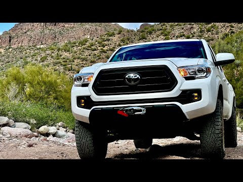 3rd gen Tacoma - Harbor Freight Badland hidden winch install.
