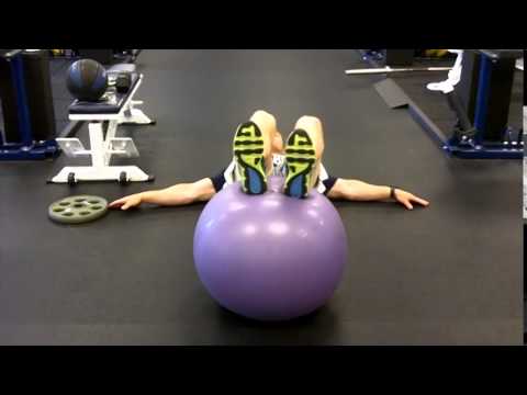 Swiss Ball Hip Bridge