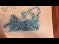 Pastelli a olio - studio di colore delle ninfee di Monet
