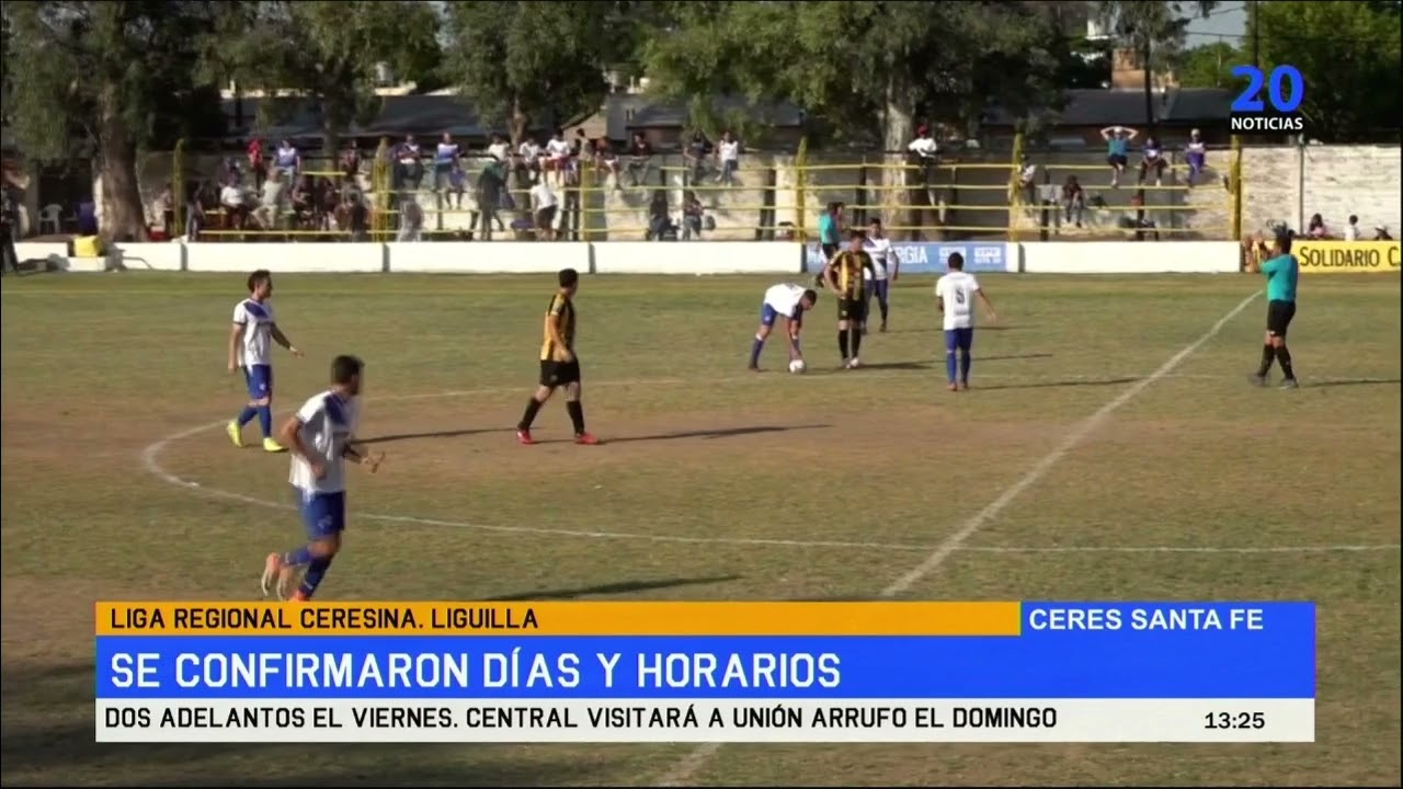 Liga Regional Ceresina  Liguilla  Se confirmaron días y horarios  Habrá dos adelantos el viernes  Ce