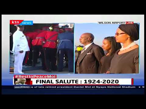 Former President Daniel Moi's body airlifted to Kabarak where he will be buried