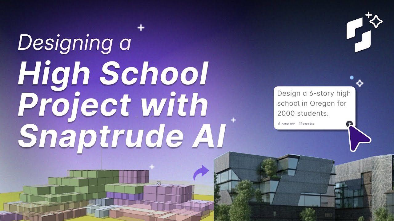 Designing a High School Project with Snaptrude AI (Step by step walkthrough)