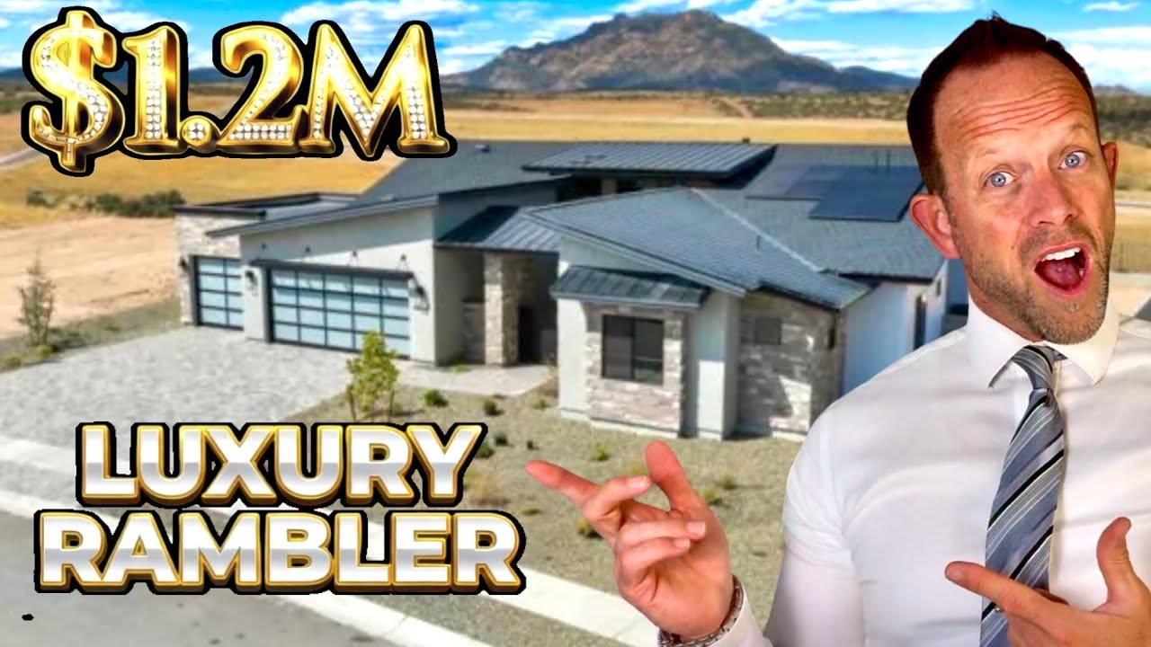 $1.2Million Luxury Home Tour | 2672 sq ft 4 bed Rambler | Prescott Valley AZ