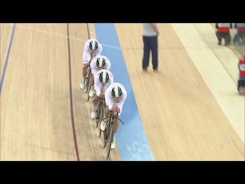 Men's Team Sprint Gold Final - Track Cycling World Cup - Hong Kong, China