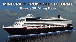 Main Dining Room! Minecraft Cruise Ship Tutorial: Episode 25
