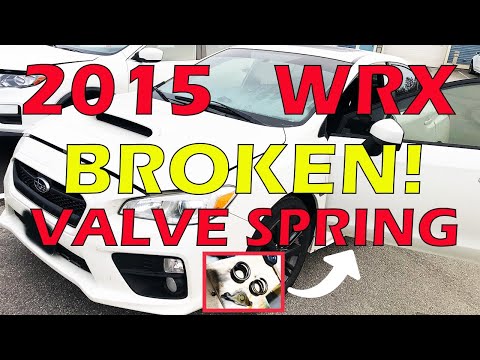 2015 Subaru WRX BROKEN intake valve spring, drop valve, damaged piston, catastrophic engine damage
