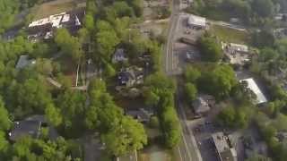 Historic Roswell Town Square Aerial Drone Videogra