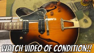 Video thumbnail for 2017 Gibson Memphis Limited Edition ES 275 P 90 VOS Dark Burst by Guitar Chimp