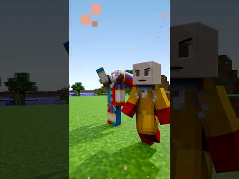 Help Pomni Become Powerful Jumper Vs Jax Vs Herobrine (Bones - Imagine Dragons) #shorts