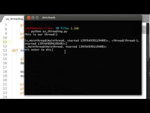Python threading 03 Terminating a Thread