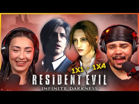 RESIDENT EVIL Infinite Darkness (EP 1-4) *Marathon* FIRST TIME WATCHING | REACTION